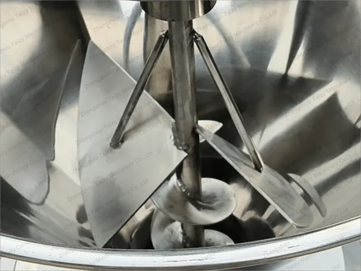 interior structure of peanut butter grinding machine