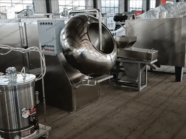 ligne de production d'arachides enrobées