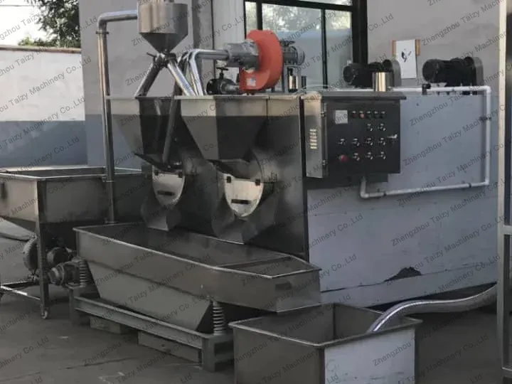 peanut roaster machine with screen