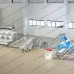 3D design drawing of the macadamia nut shelling production line