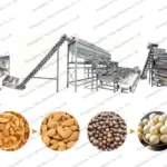 almond shelling line