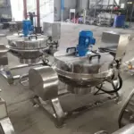 산업용 재킷이 있는 끓는 용기