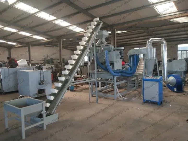 medium scale walnut shelling production line