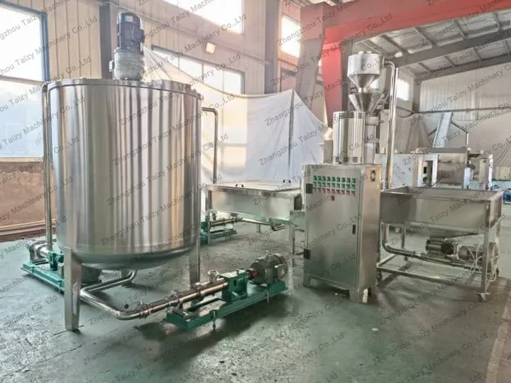 peanut butter processing line