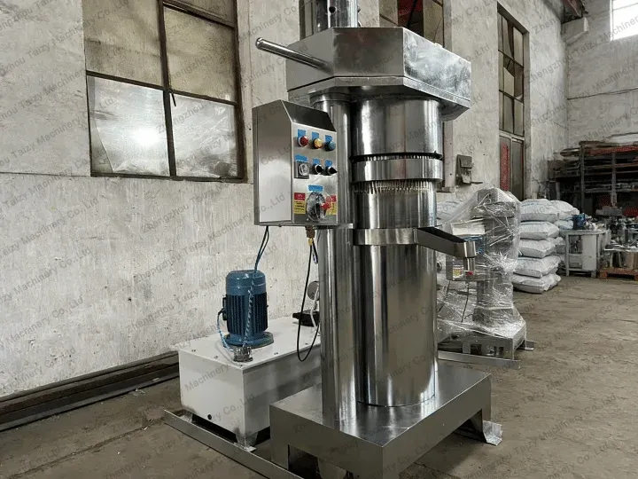 máquina hidráulica de prensado en frío de aceite