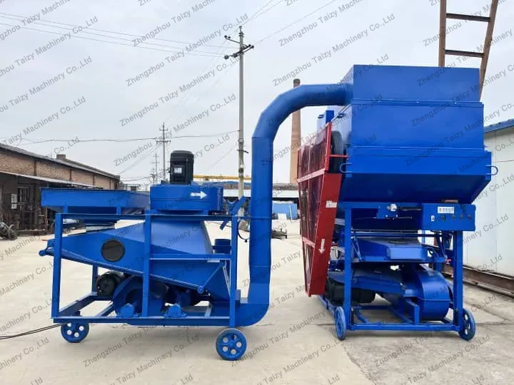 automatic peanut shell remover machine