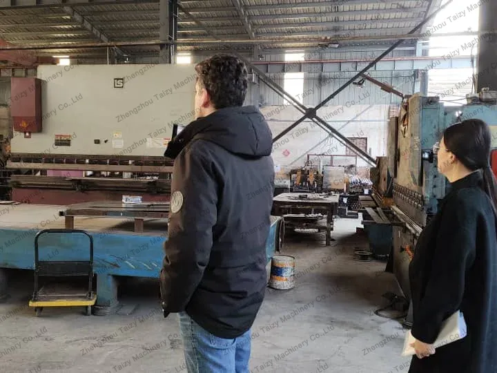 customers visit the workshop