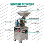 almond nut powder machine structure