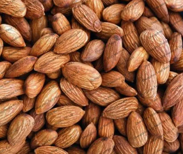 almonds for the automatic sesame seed roaster